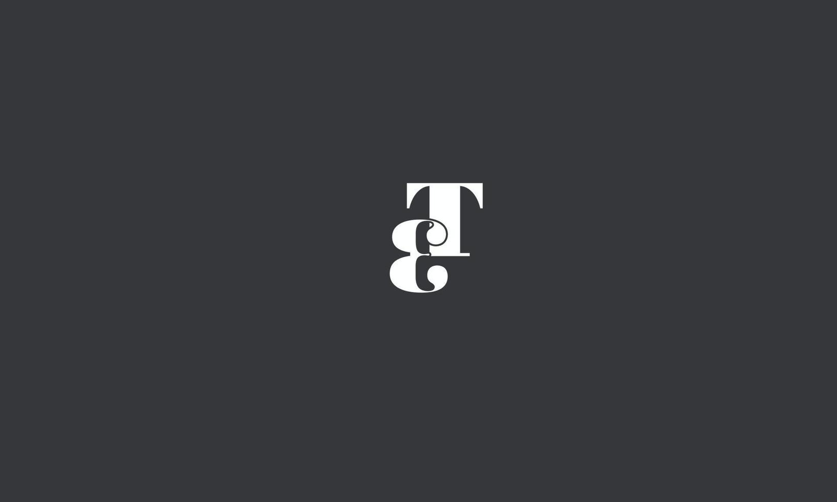 Alphabet letters Initials Monogram logo ET, TE, E and T vector
