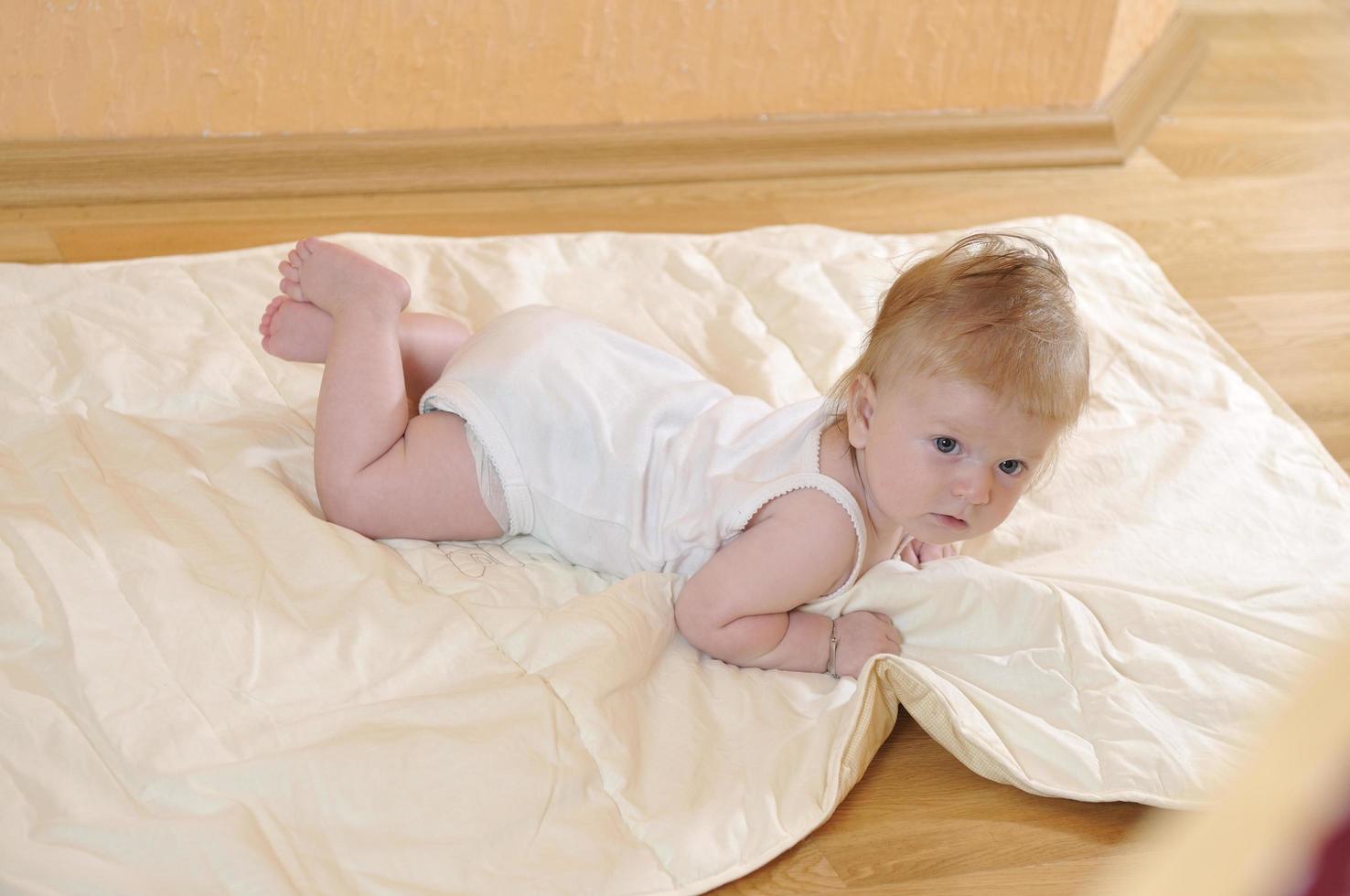 cute little baby closeup portrait photo