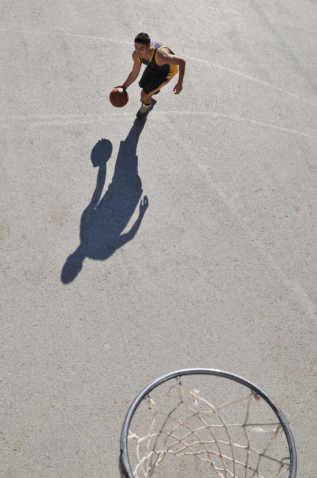 Street basketball view photo