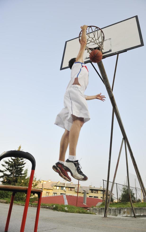 Basketball player view photo