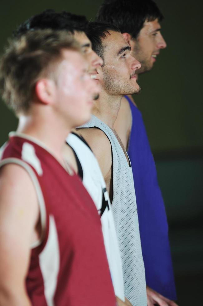basket ball game player at sport hall photo