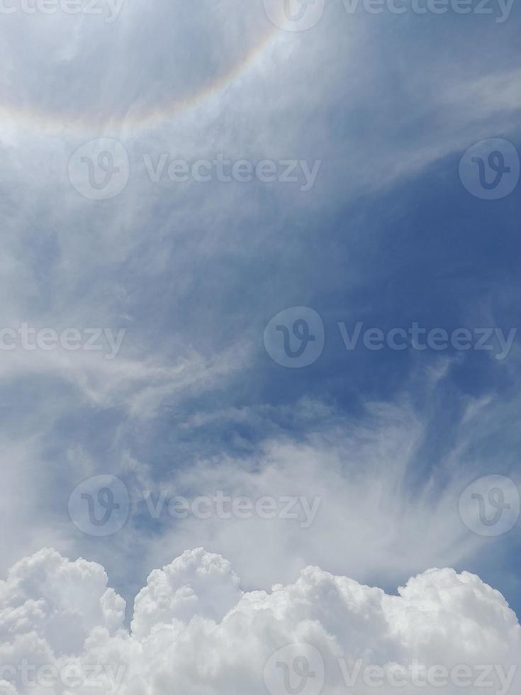 Natural sky beautiful blue and white texture background. photo