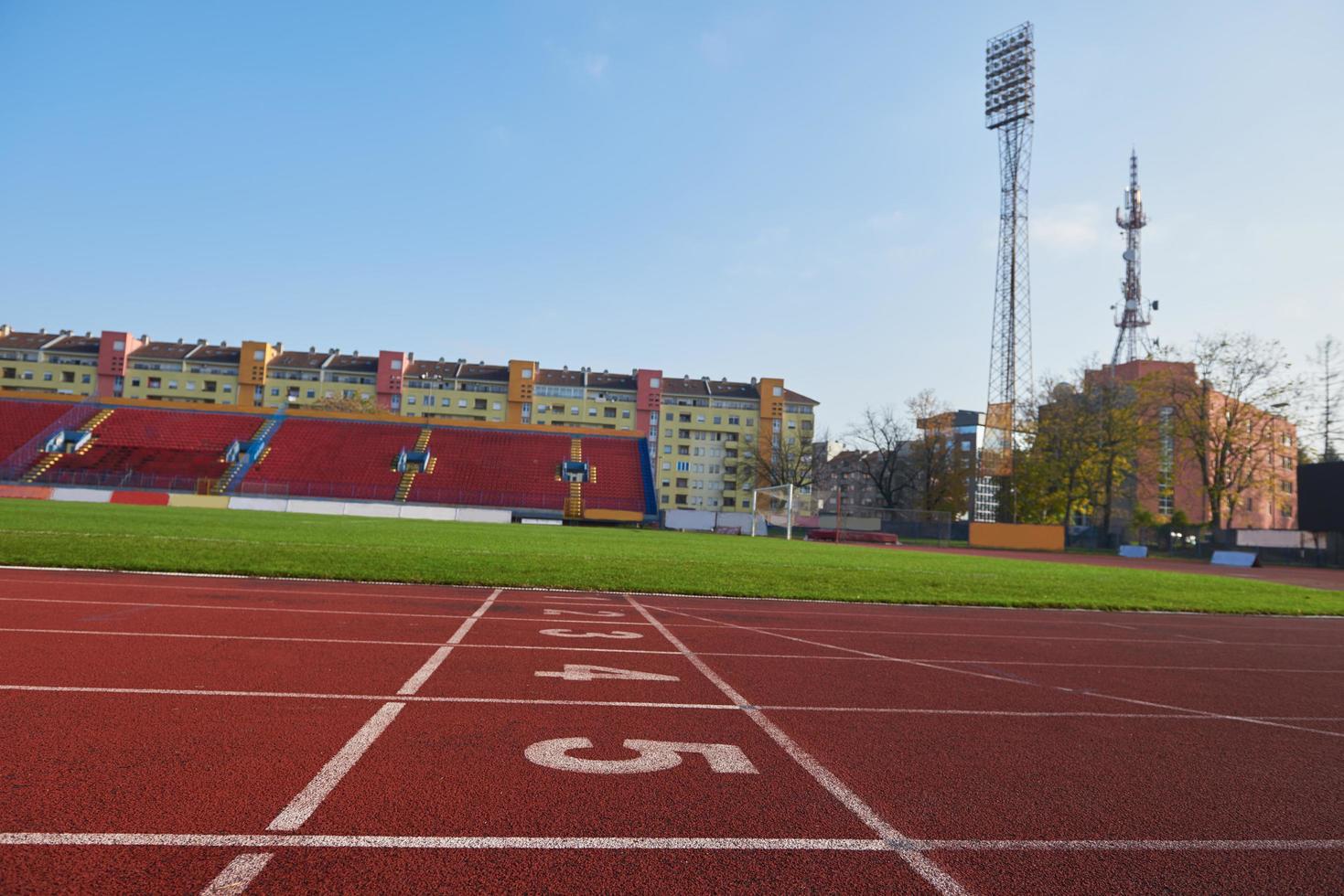 vista de la pista de atletismo foto