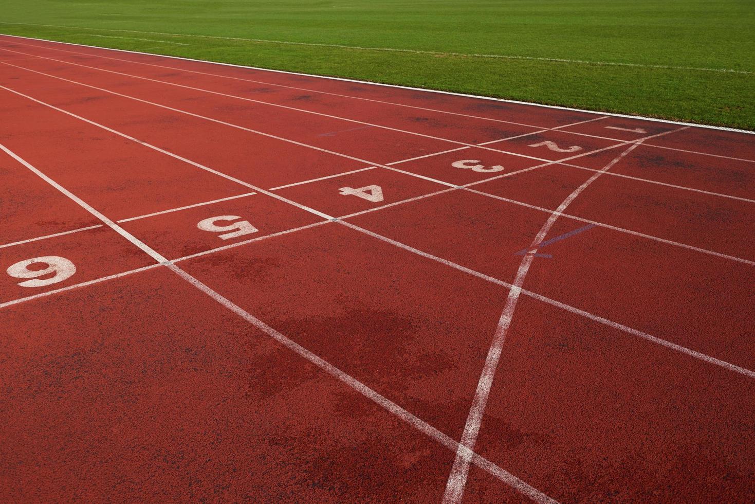 vista de la pista de atletismo foto