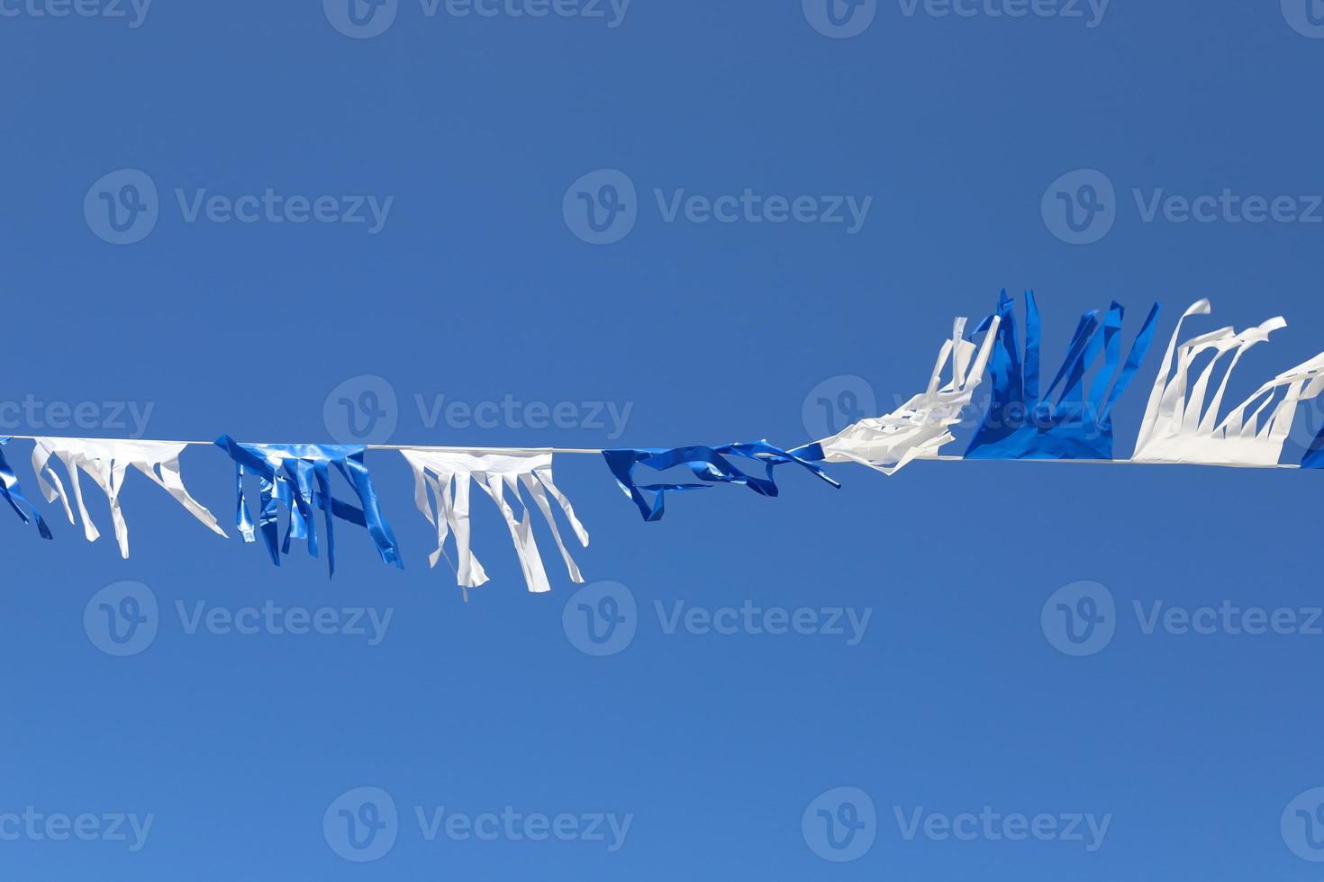 Flag in a city park on the Mediterranean coast in Israel. photo