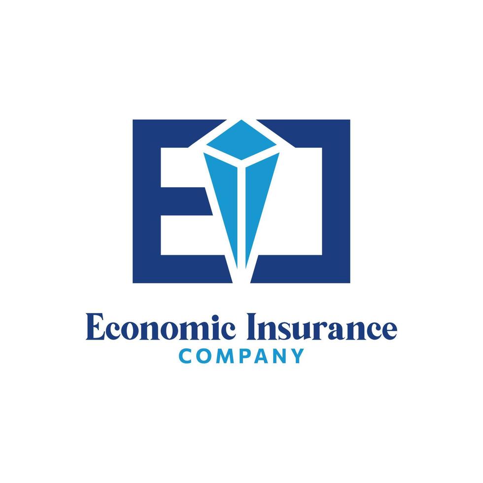 diseño inicial del logotipo comercial de la empresa eic vector