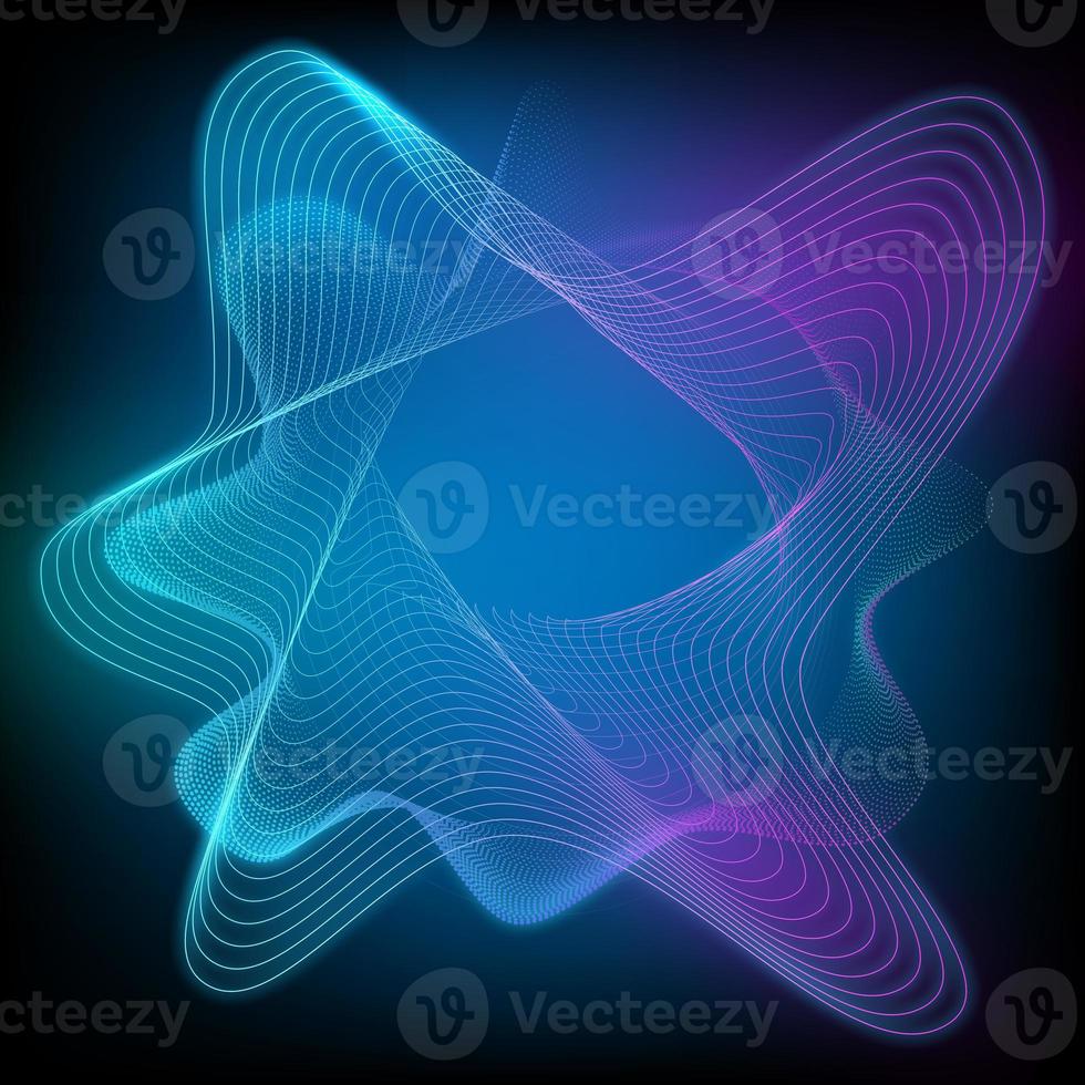3D Rendering Illustration of curve movement pattern of lines and shape geometric abstract background for premium product and technology business finance photo