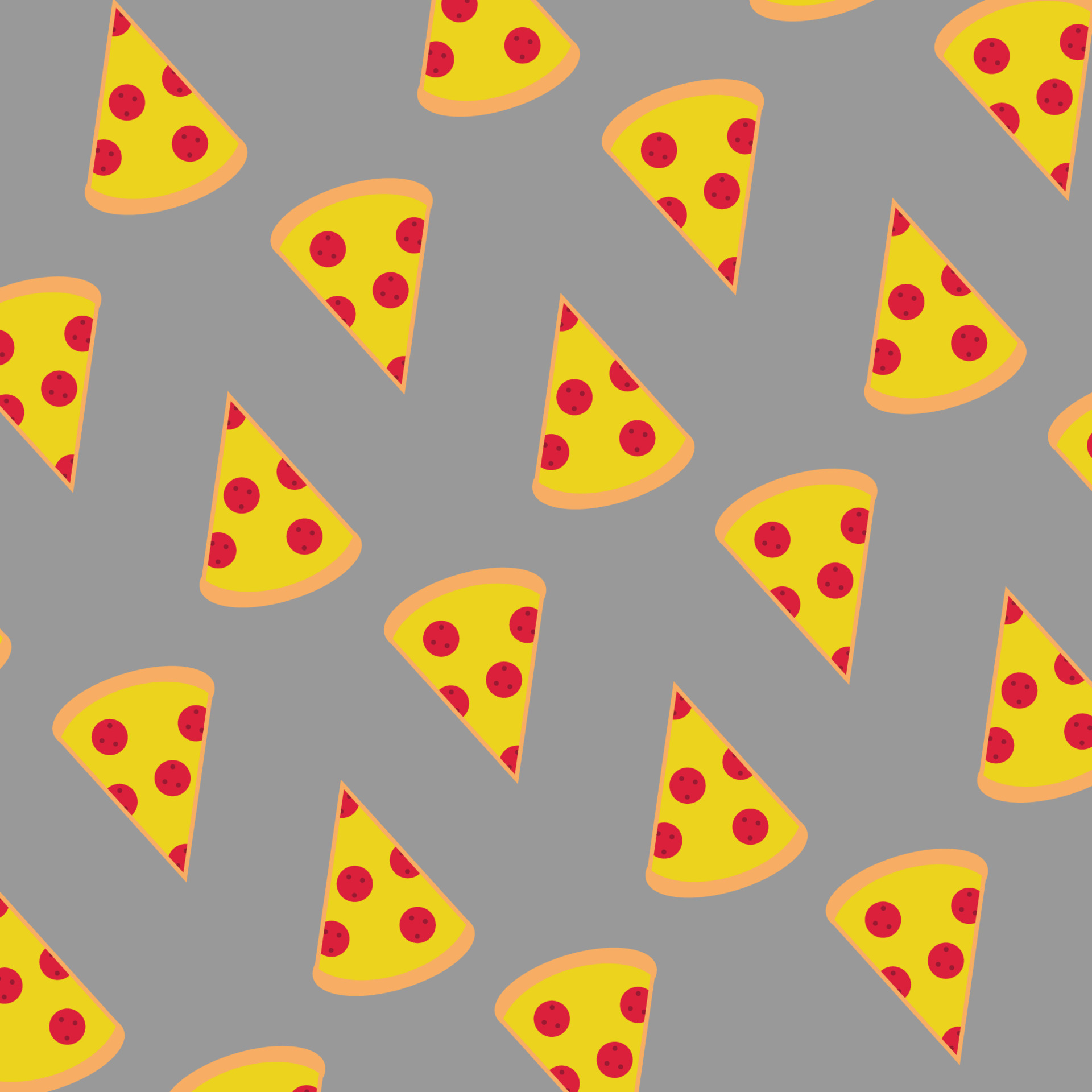 patrón de pizza sobre fondo gris. vectores de comida rapida 12657946 Vector en Vecteezy