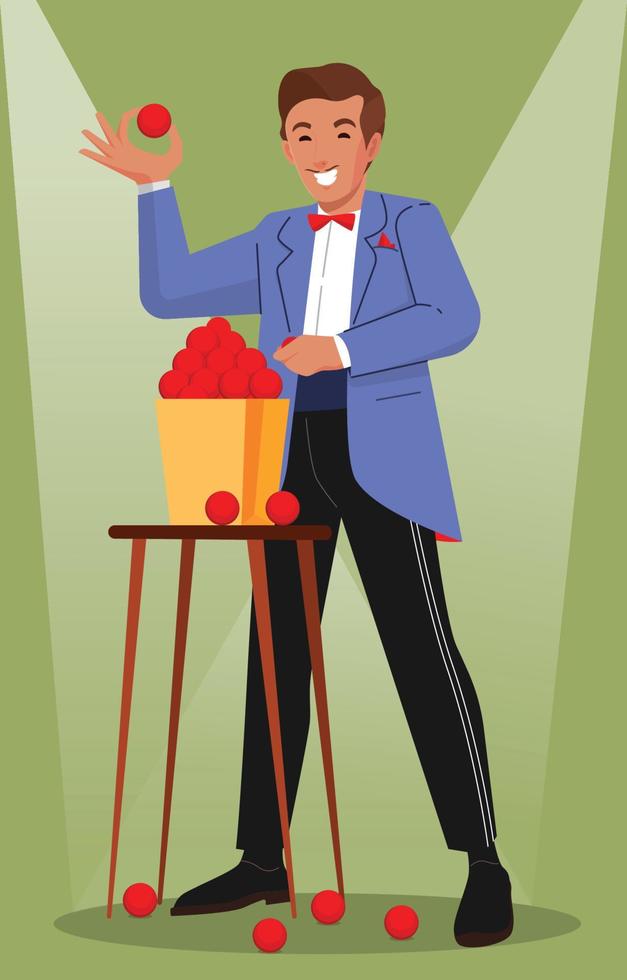 Magician Character Concept vector