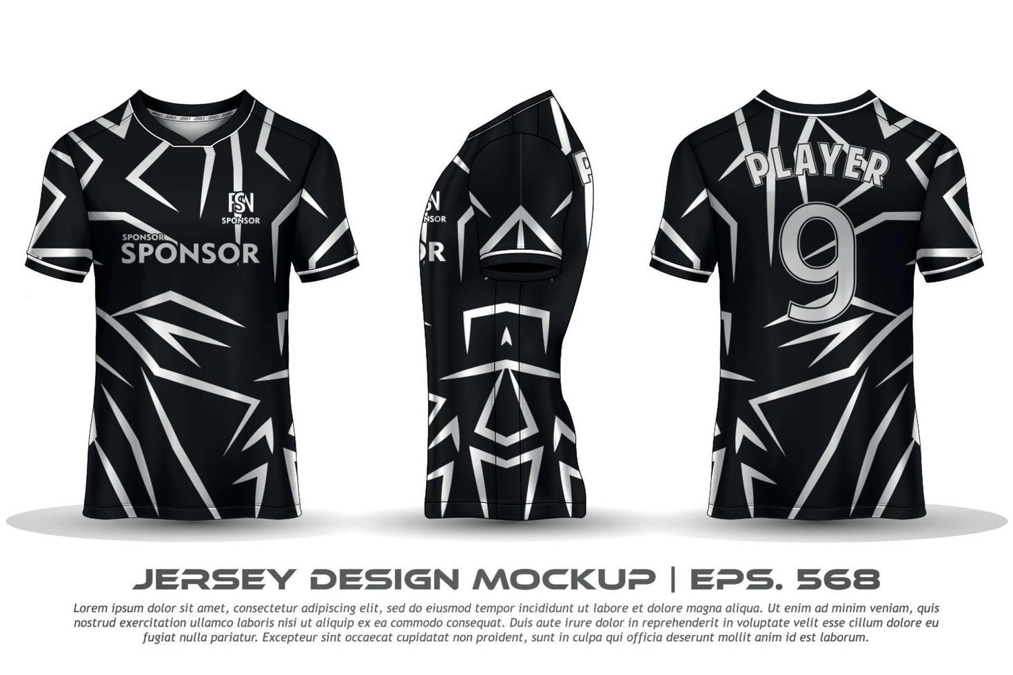 diseño de jersey camiseta de sublimación patrón geométrico premium increíble colección de vectores para fútbol fútbol carreras ciclismo juegos motocross deportes