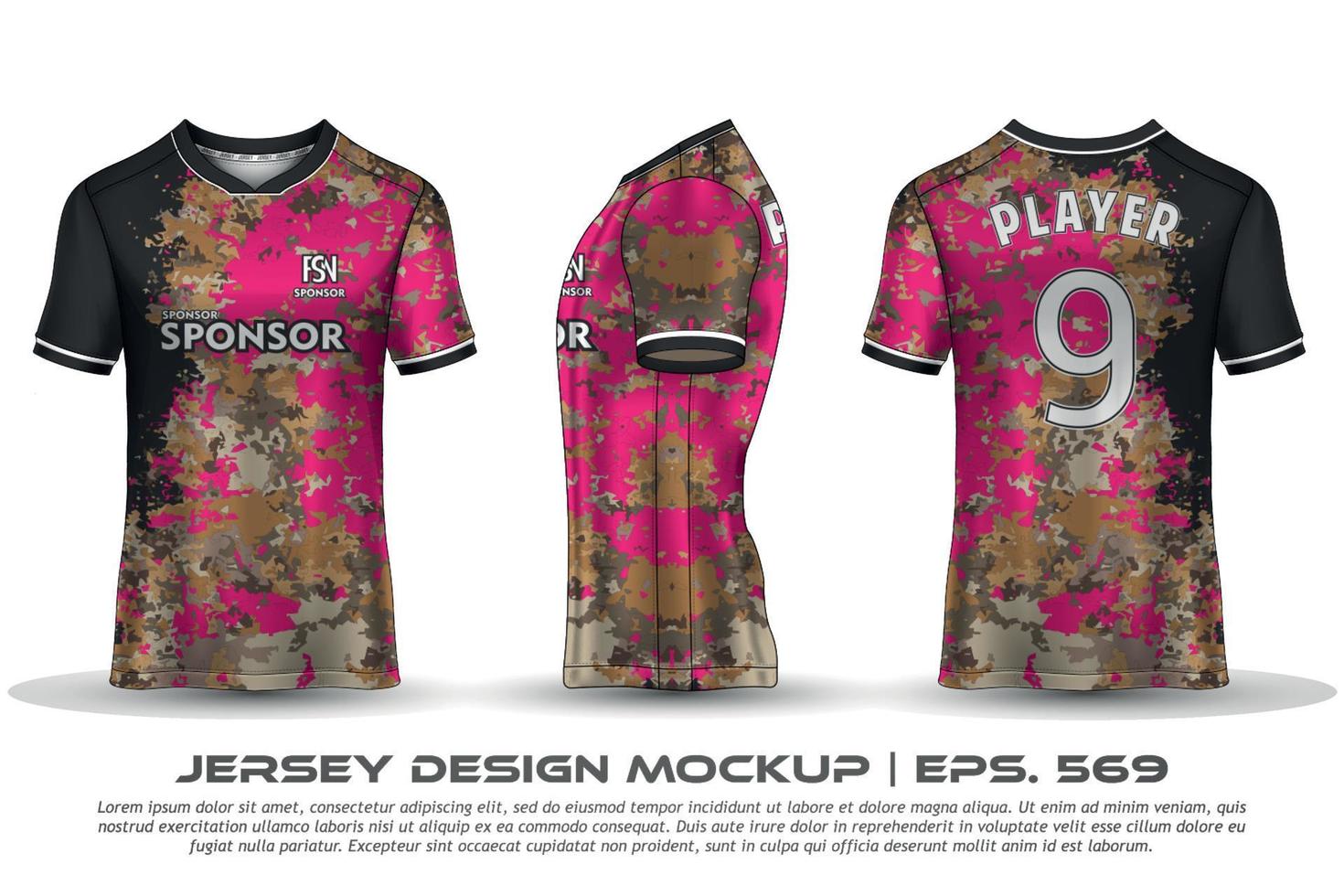 diseño de jersey camiseta de sublimación patrón geométrico premium increíble colección de vectores para fútbol fútbol carreras ciclismo juegos motocross deportes