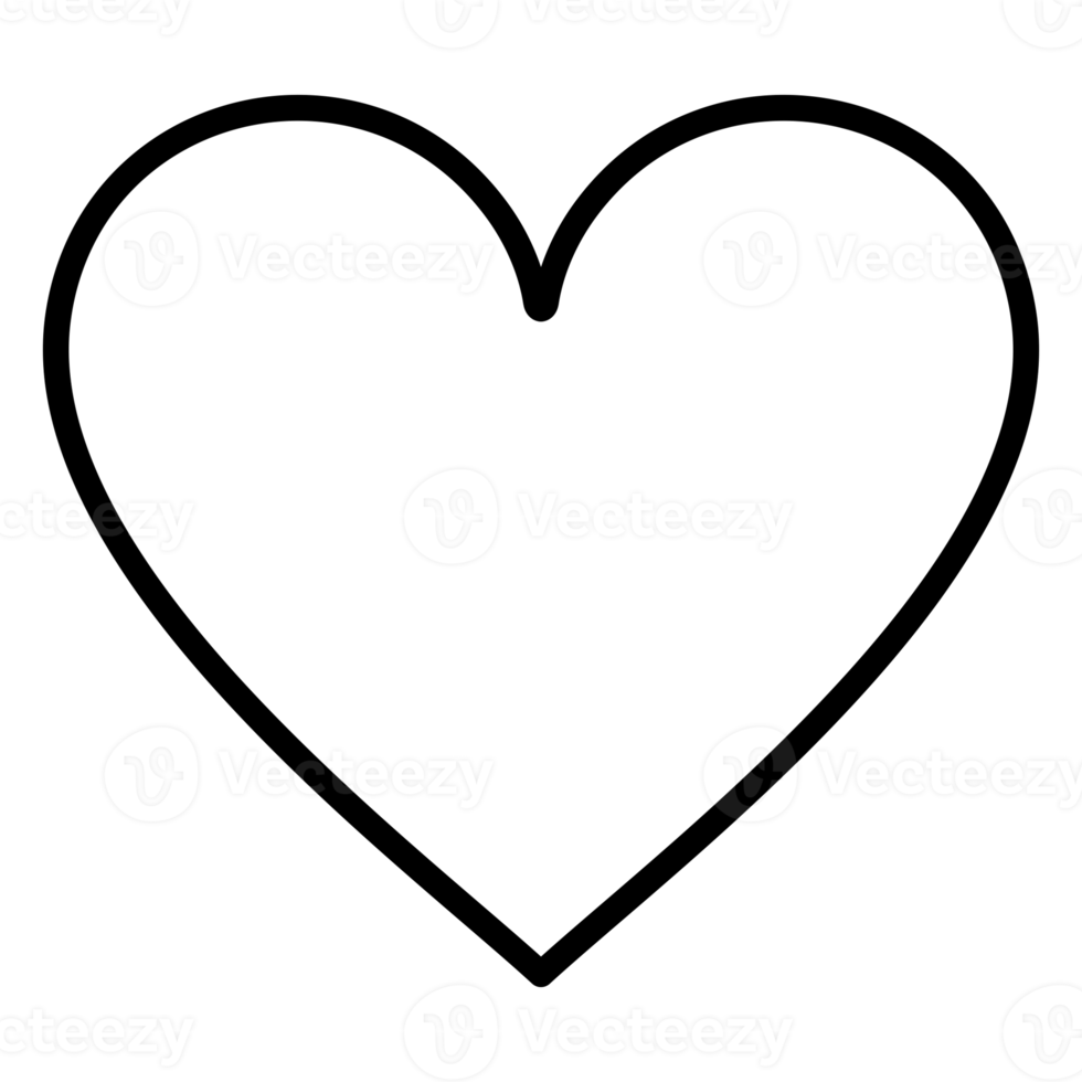 hartvormig. liefde icoon symbool voor pictogram, app, website, logo of grafisch ontwerp element. formaat PNG