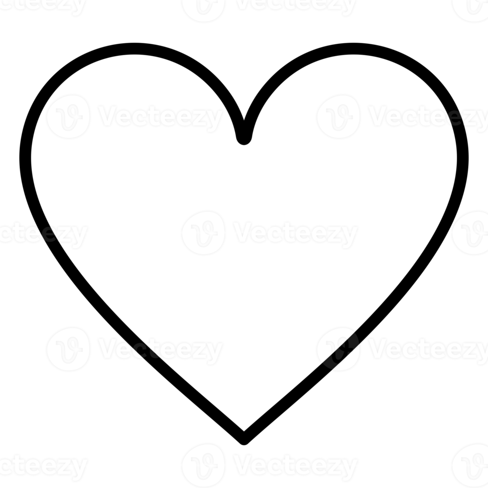 Heart-Shaped. Love Icon Symbol for Pictogram, App, Website, Logo