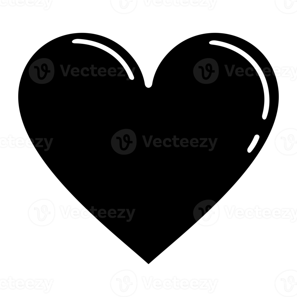 hartvormig. liefde icoon symbool voor pictogram, app, website, logo of grafisch ontwerp element. formaat PNG