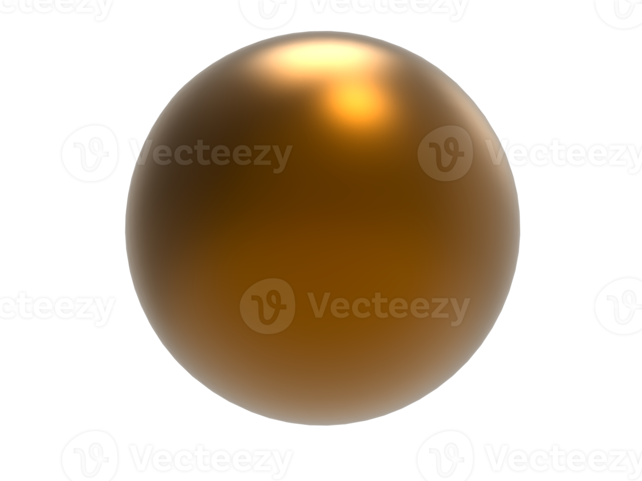 Brown metal sphere. png