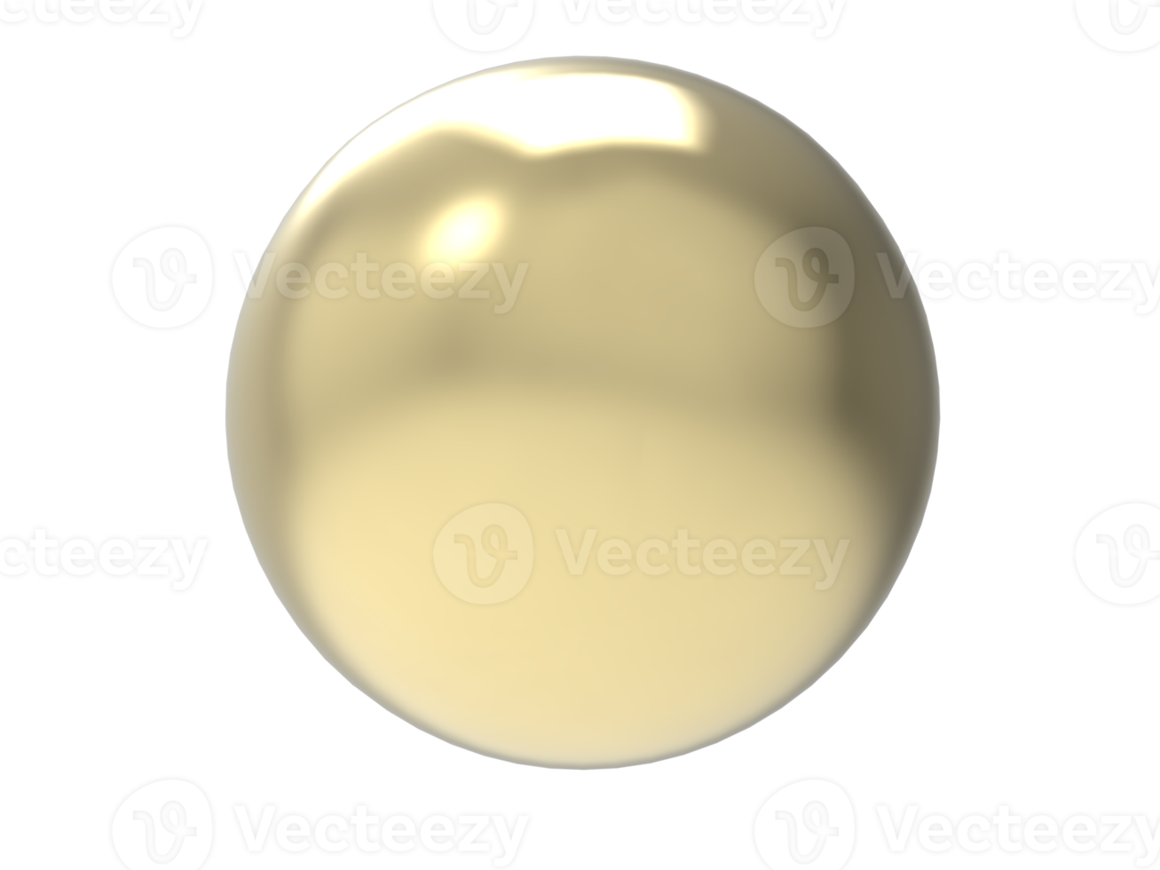 Yellow metal sphere. png