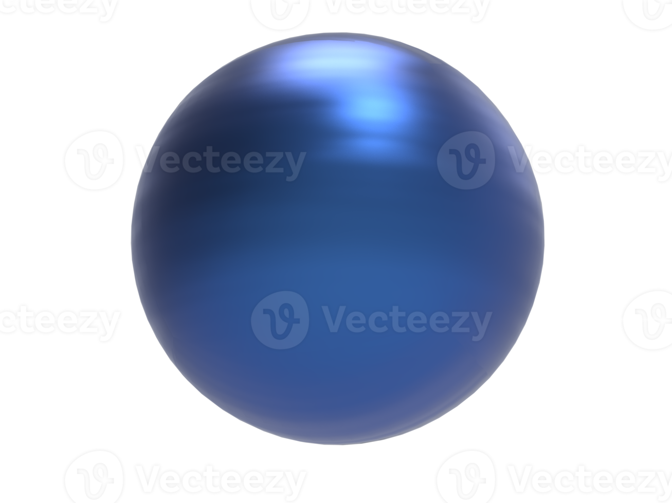 Blue metal sphere. png