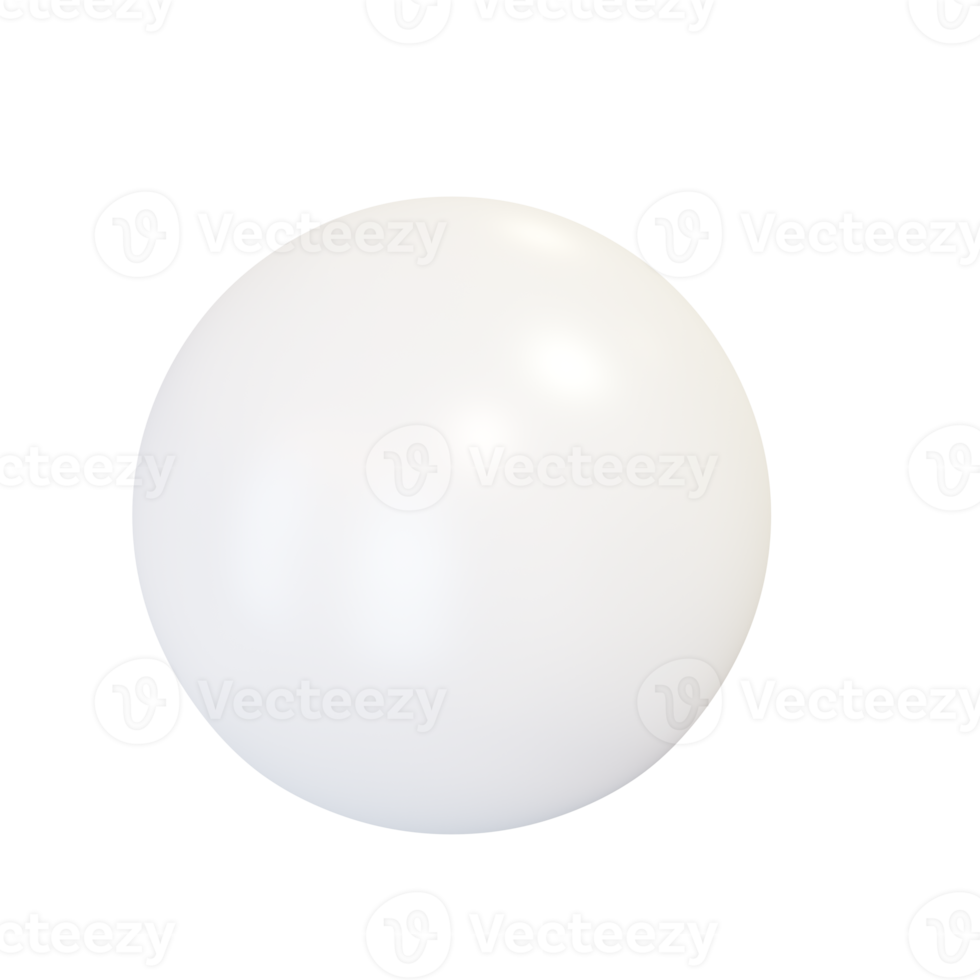 esfera de plástico blanco. png