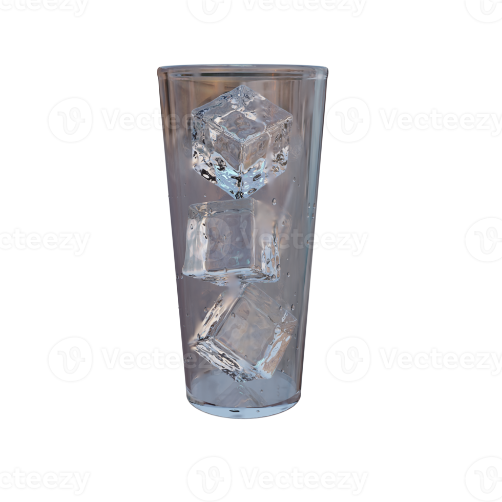 Glass with ice. png