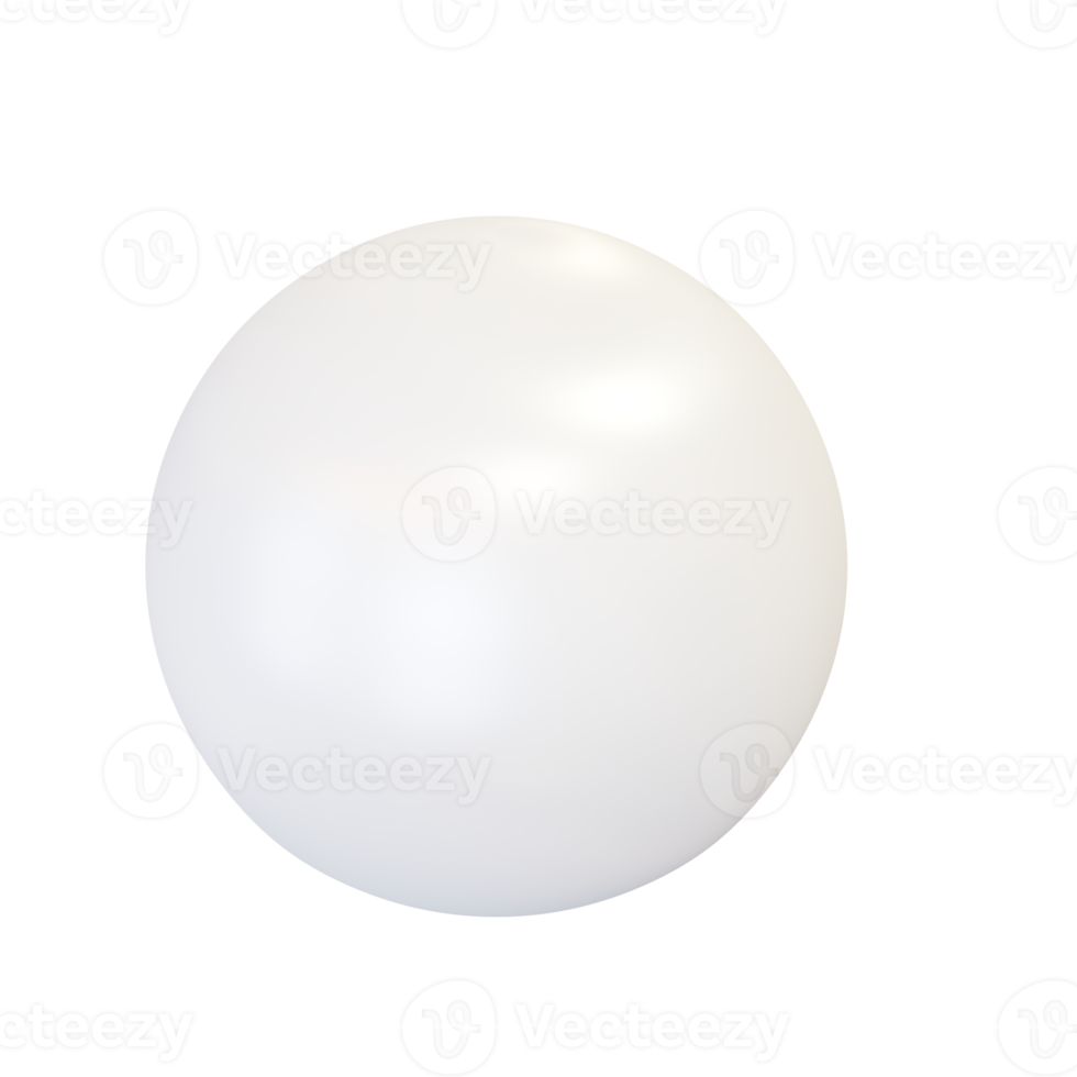 White plastic ball. png