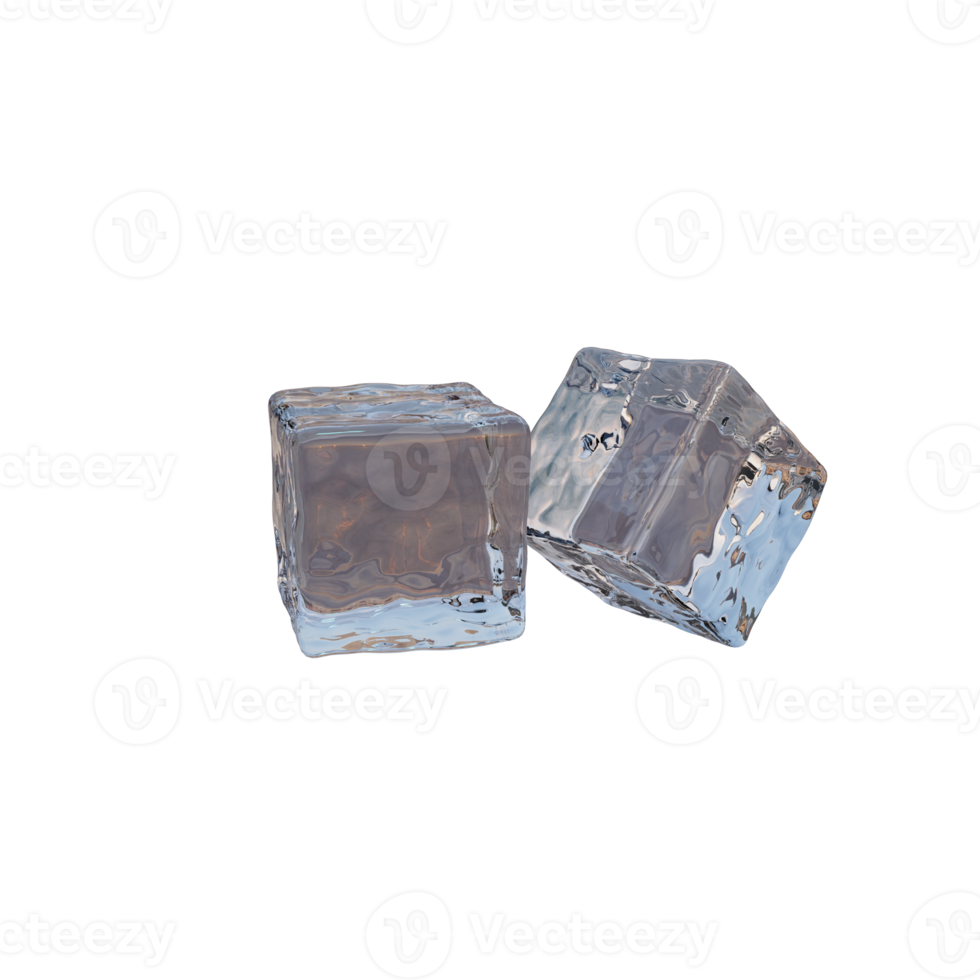 Two ice cubes. 12658455 PNG