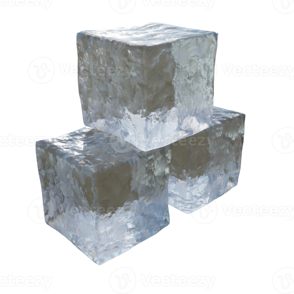 Translucent ice cubes. png