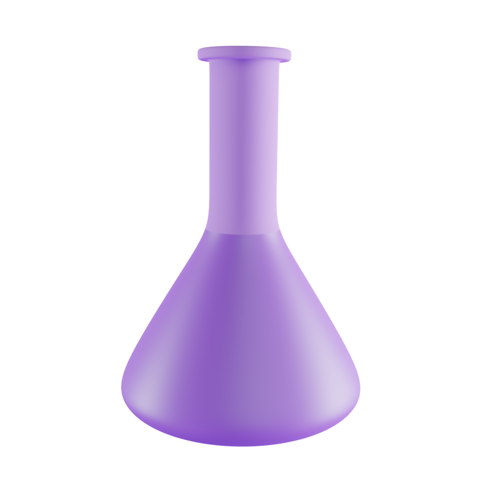 ícone 3d de química, conceito de renderização 3d png