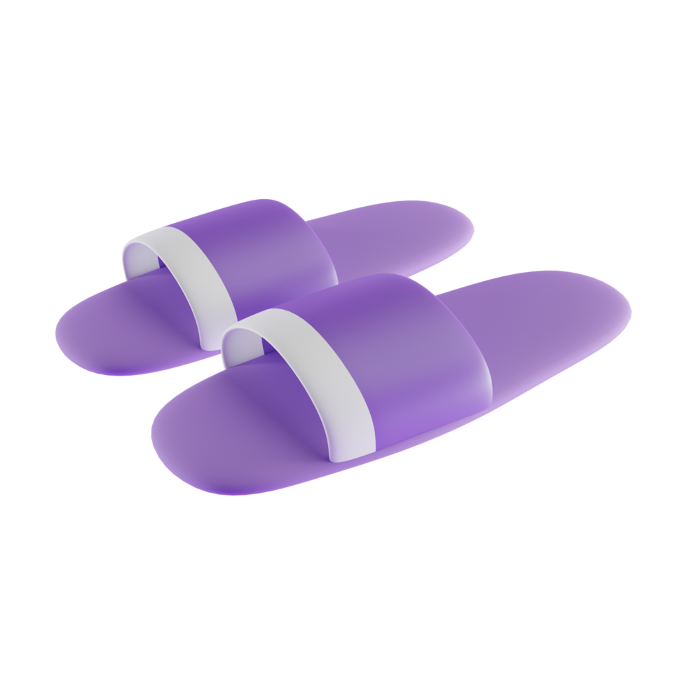 flip flops 3d icon, 3d render concept png