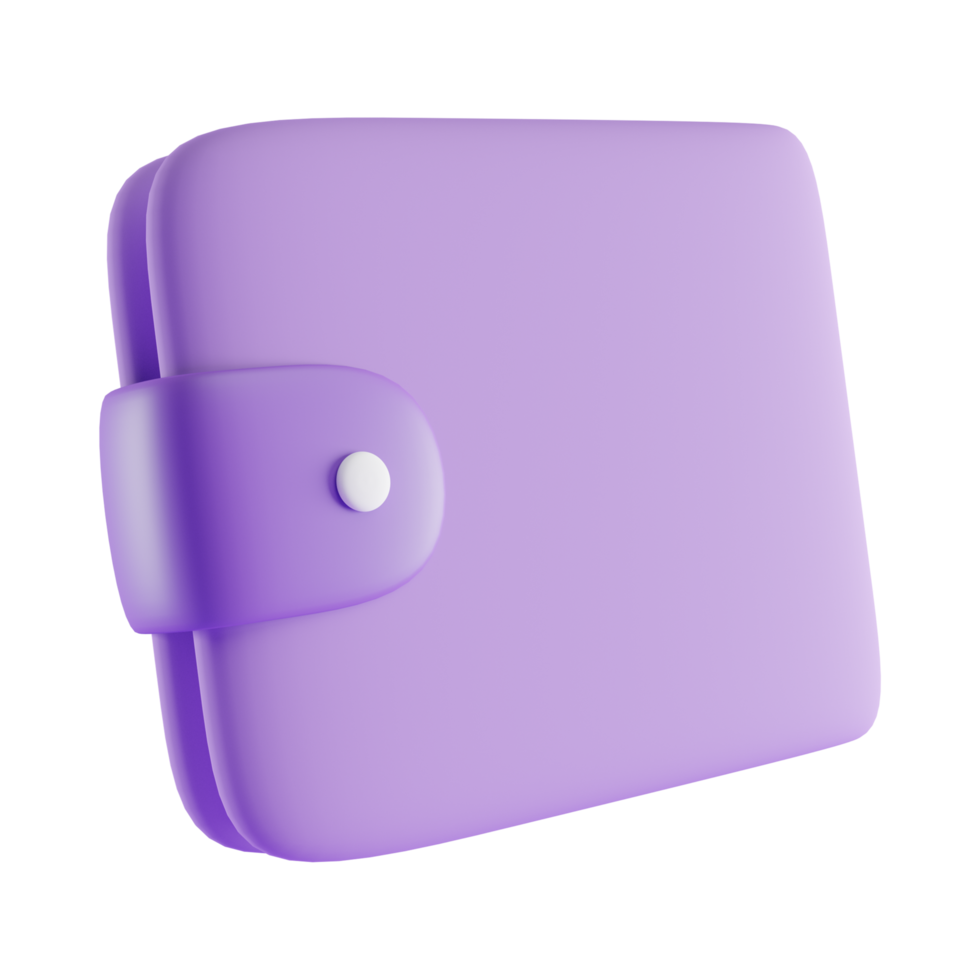 icono de billetera 3d, concepto de presentación 3d png