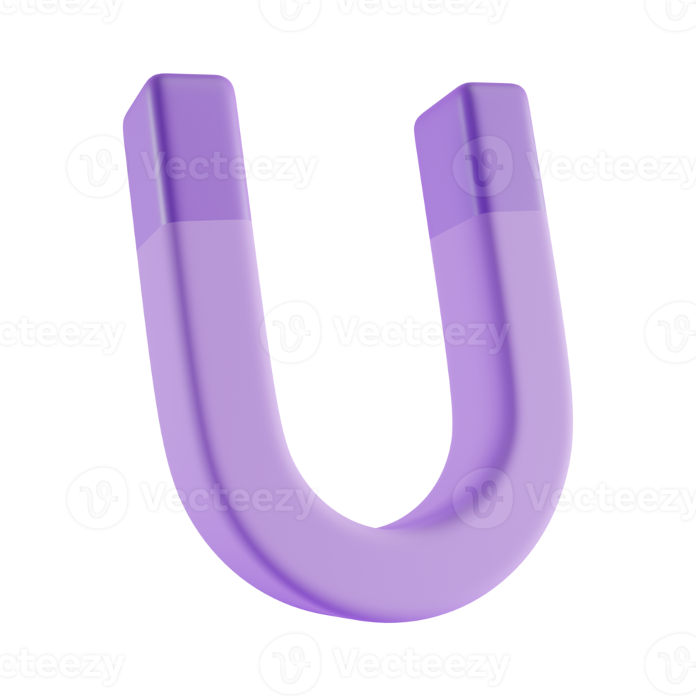 magnet 3d icon, 3d render concept png