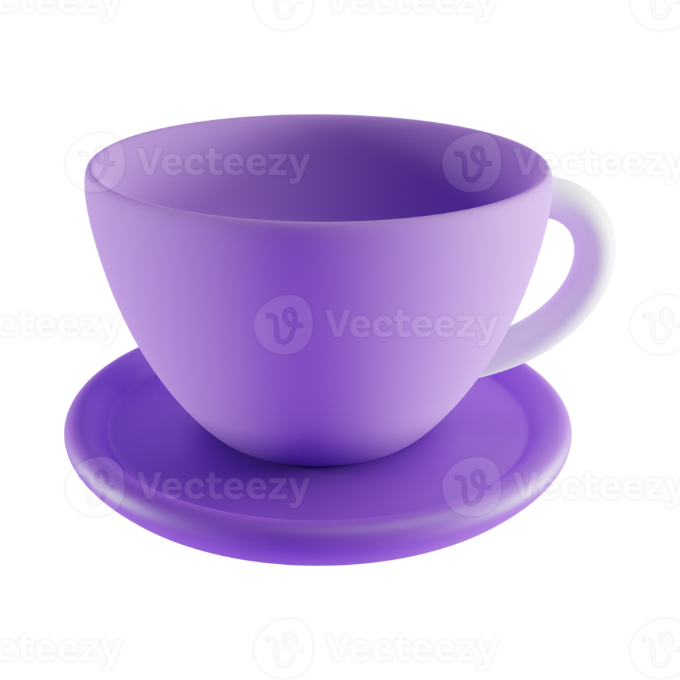 Kaffee 3D-Symbol, 3D-Renderkonzept png