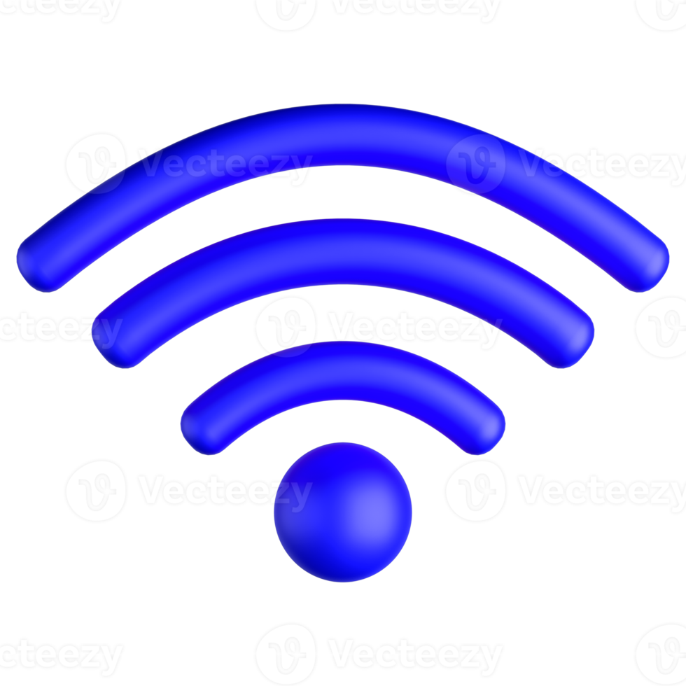 ícone wi-fi 3d png