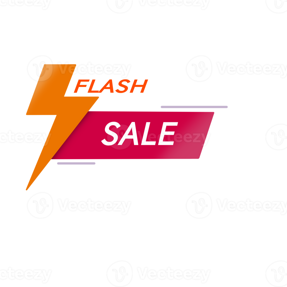 modelo de banner promocional de venda em flash png