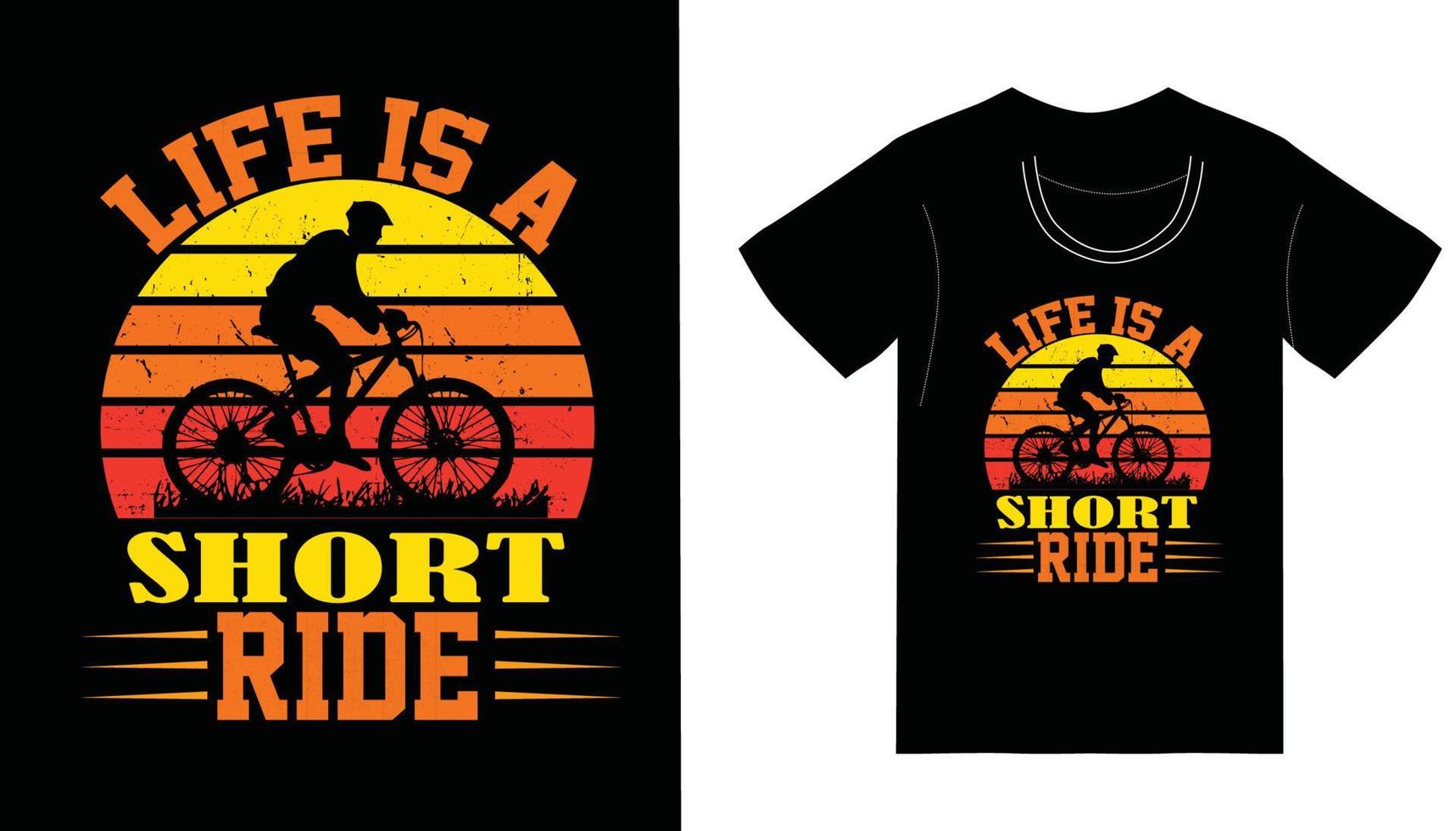 Life is a short ride pro vector