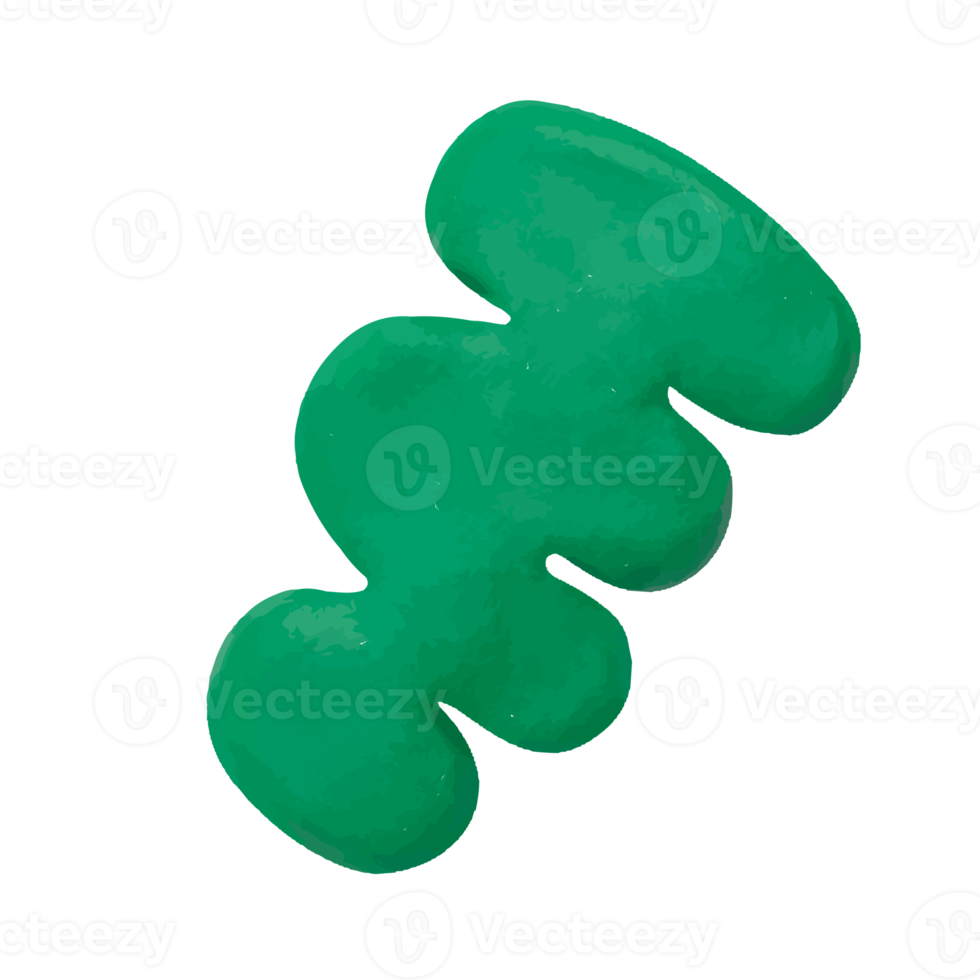 3d Abstract Clay Object png
