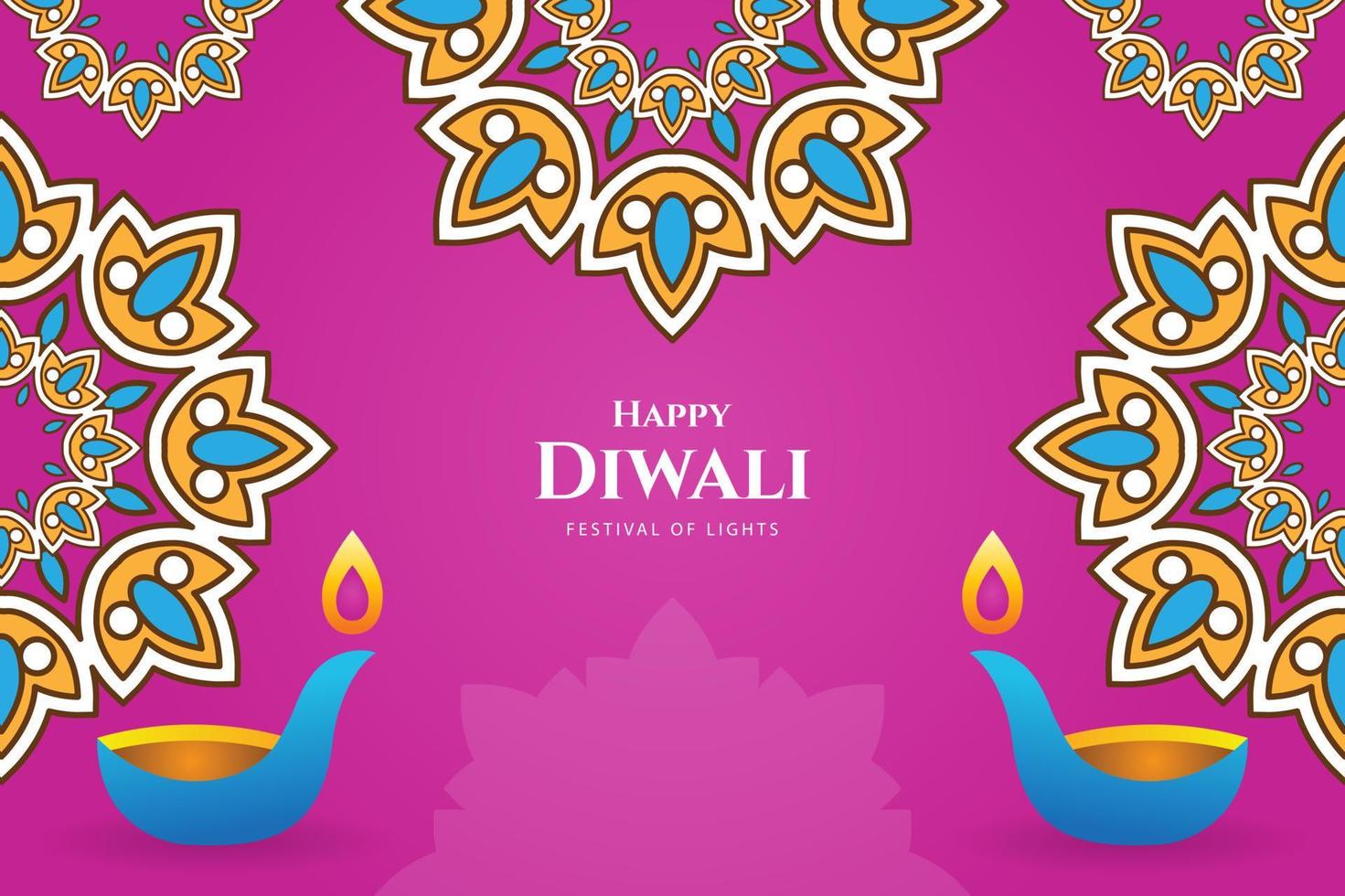 Diwali festive ornaments celebration background. - Vector. vector