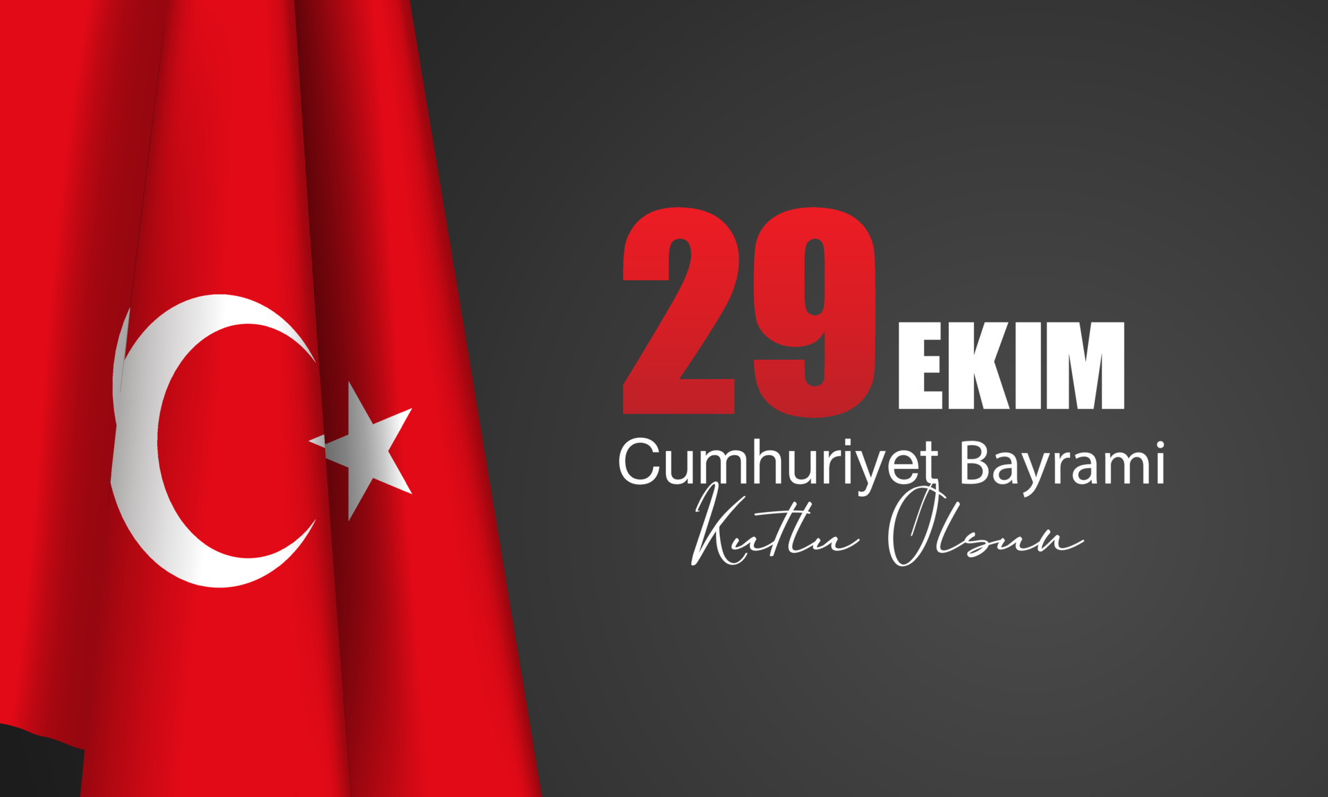 October 29, 1923 Turkey Flag Republic Day 12658991 Vector Art at Vecteezy