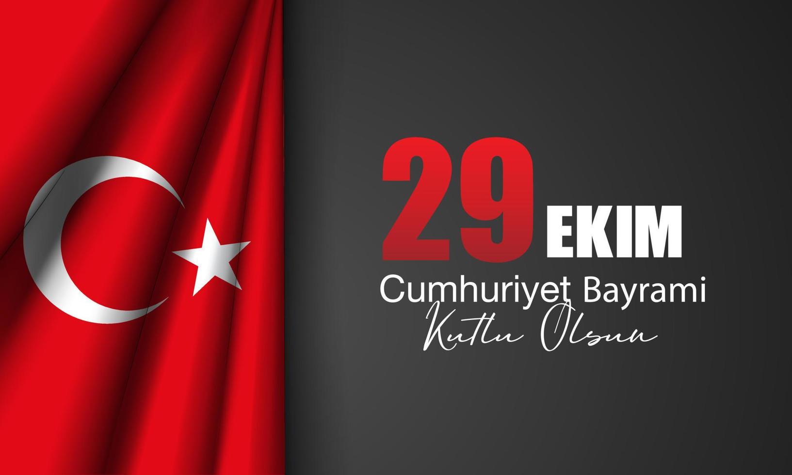 29 october Republic Day Turkey and the National Day in Turkey happy holiday. graphic for design elements vector