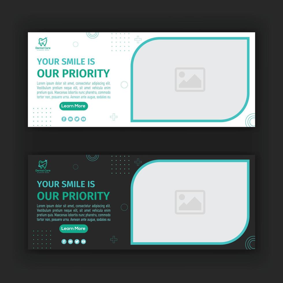 Business website simple banner template design geometric style pro vector. Vector design of two abstract banner background patterns, with different colors. Easy to use and edit. Vector Illustration