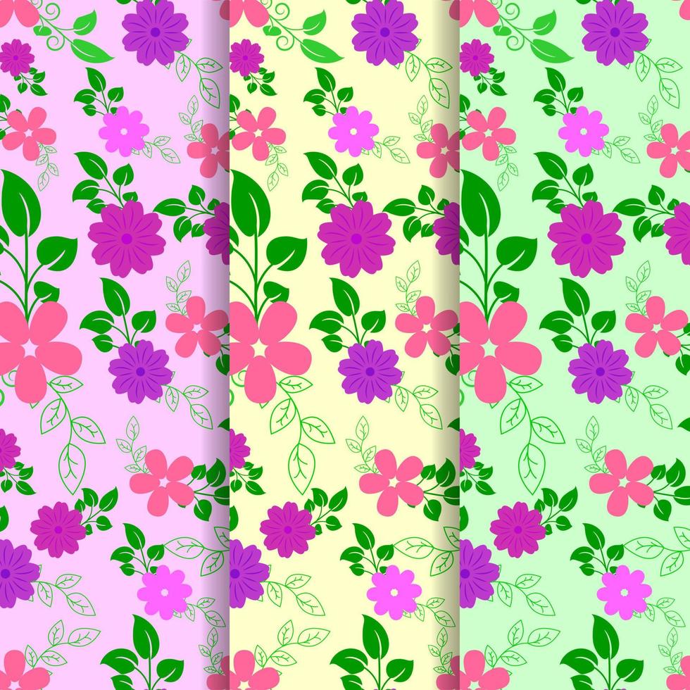 Vector floral seamless abstract leaves wallpaper pattern on background. Design for fabric, cloth design, covers, wallpapers, print and scrapbooking. Beautiful floral pattern in small abstract flowers.