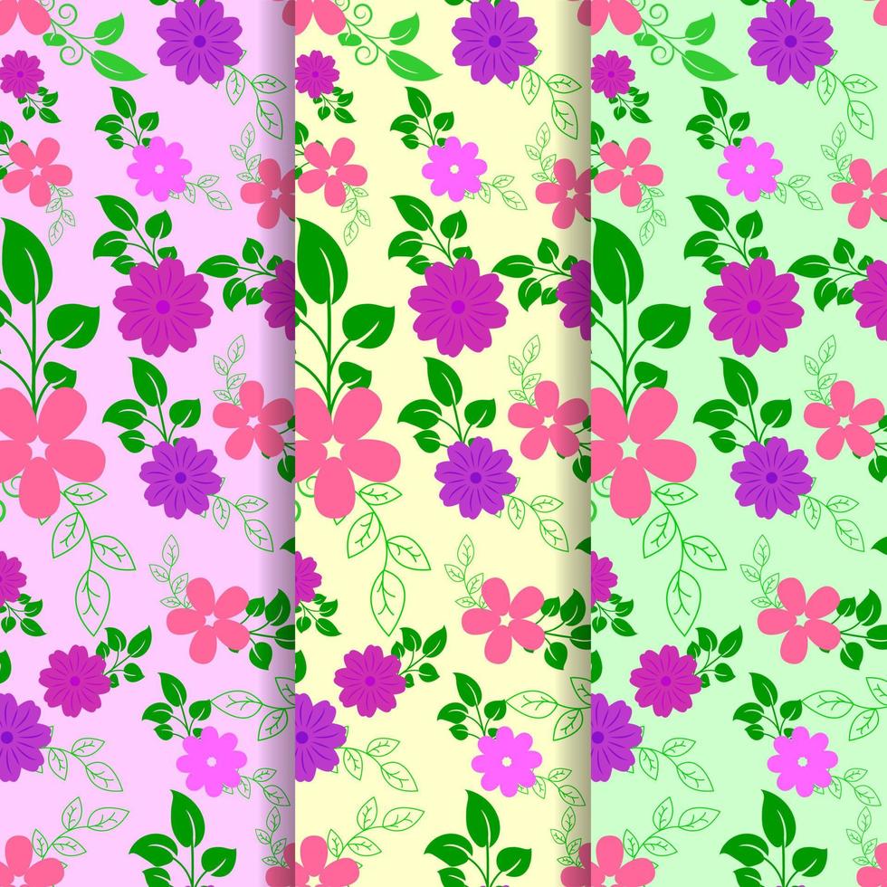 Vector floral seamless abstract leaves wallpaper pattern on background. Design for fabric, cloth design, covers, wallpapers, print and scrapbooking. Beautiful floral pattern in small abstract flowers.