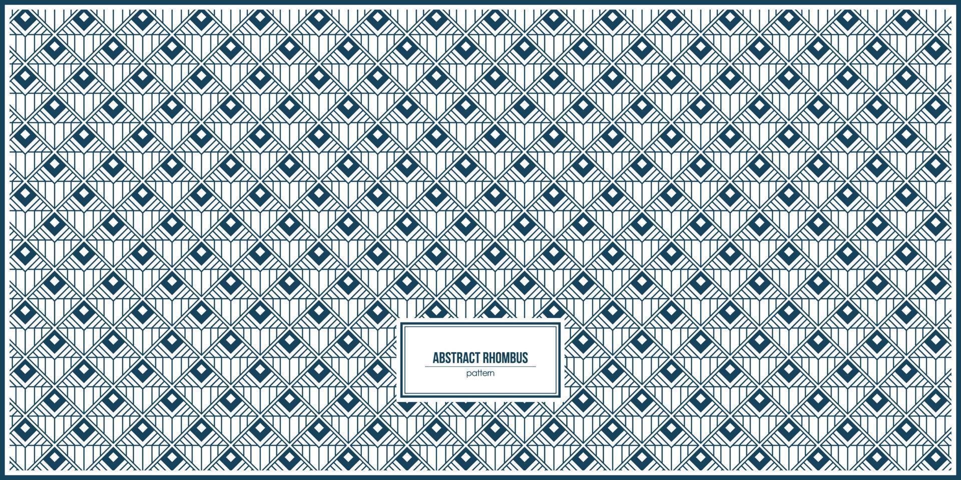 abstract pattern of unique rhombus design vector