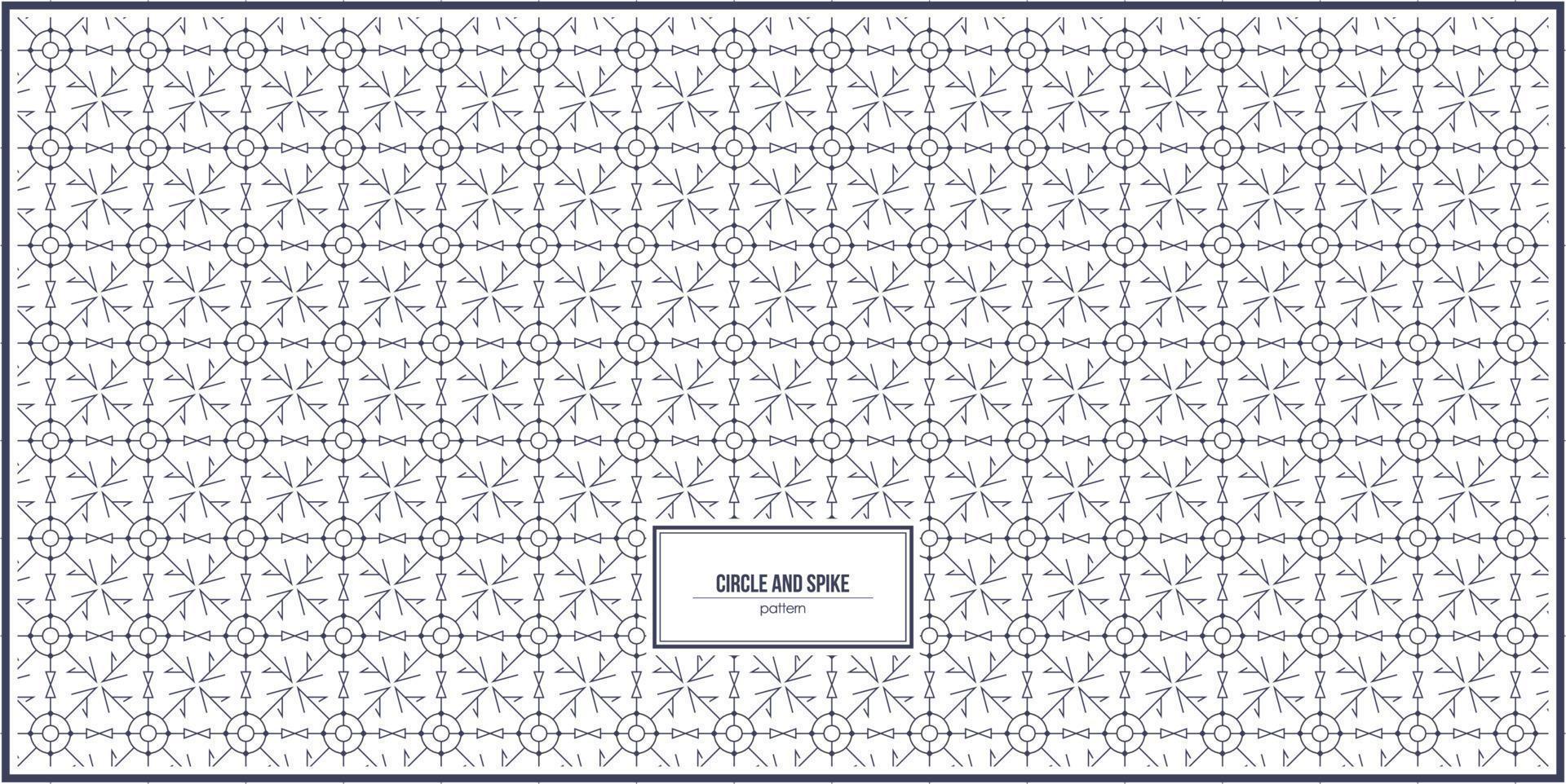 symmetrical pattern of circle and spike combination vector