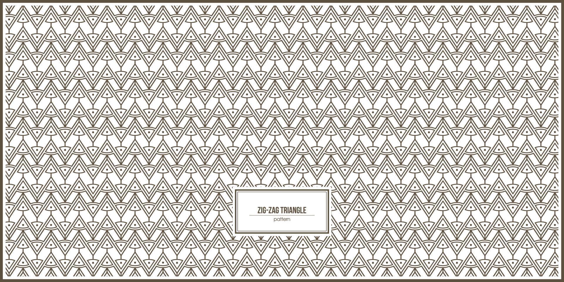 zig-zag of triangle shape pattern vector