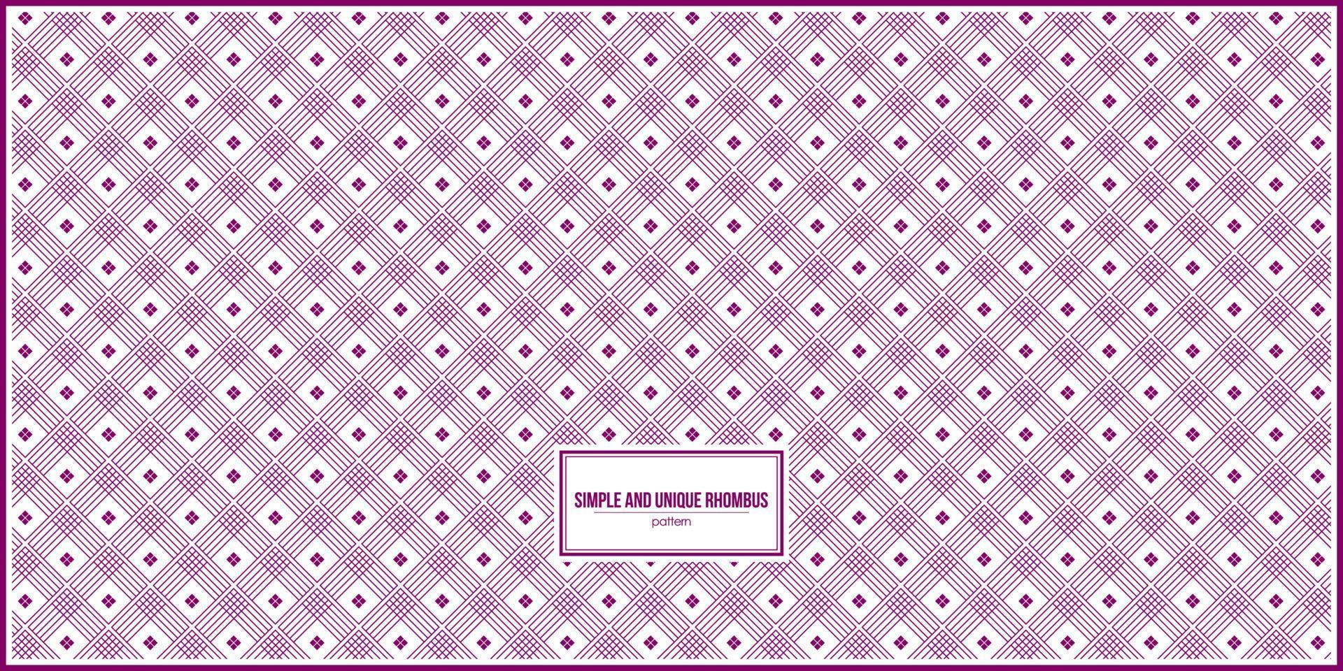 simple and unique shape of rhombus pattern vector