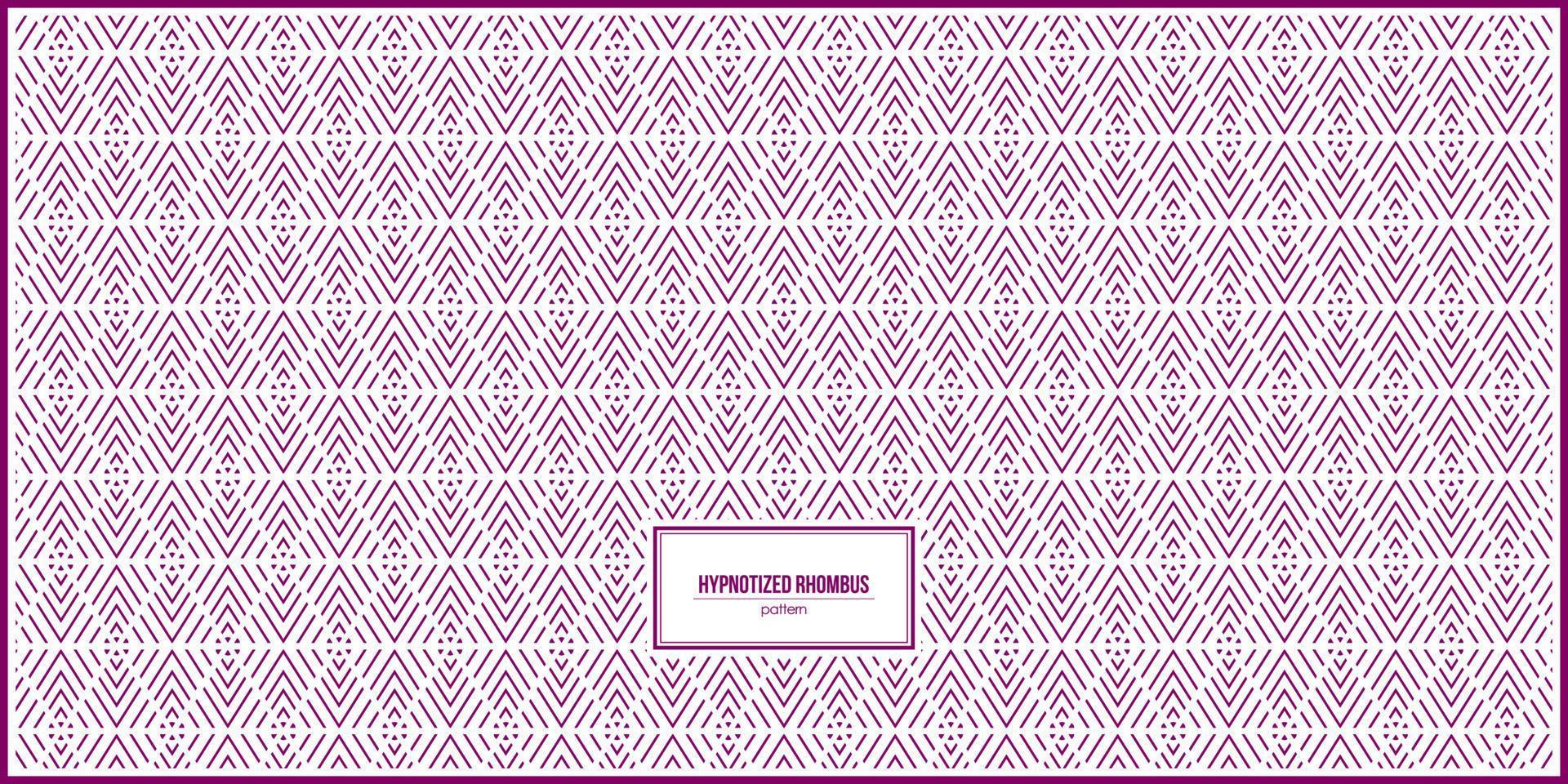 unique hypnotized rhombus shape line pattern vector