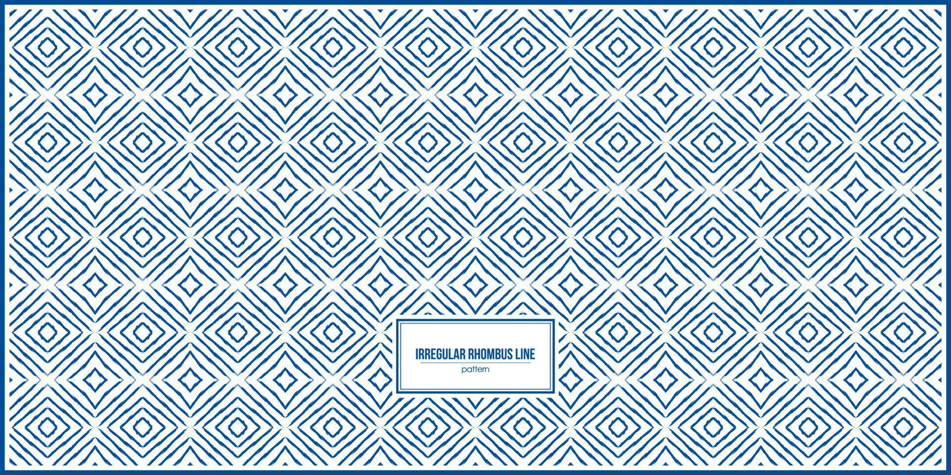 irregular line of rhombus shape pattern vector