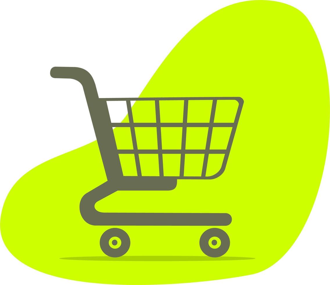 carrito de compras, símbolo de carrito en un estilo moderno y sencillo para el diseño de su sitio web, logotipo, pictograma y aplicación móvil vector