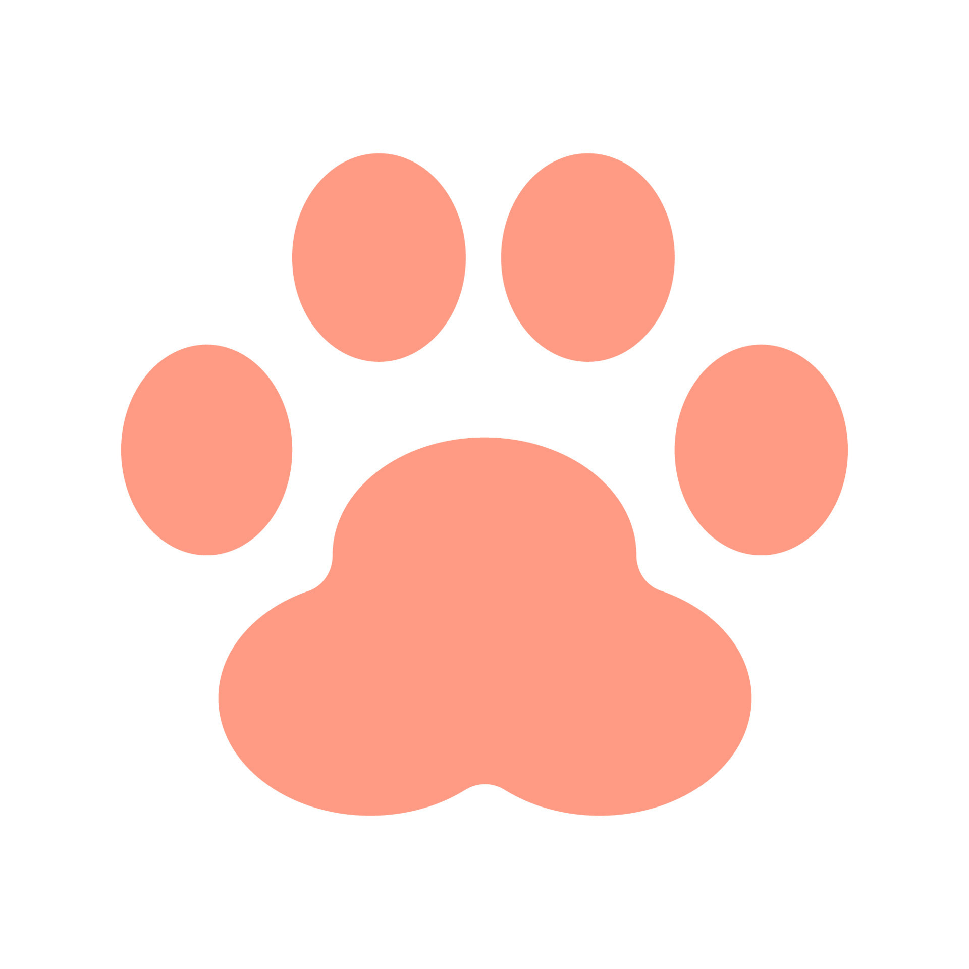 Pink cat paw isolated vector illustration on white background 12659266 ...