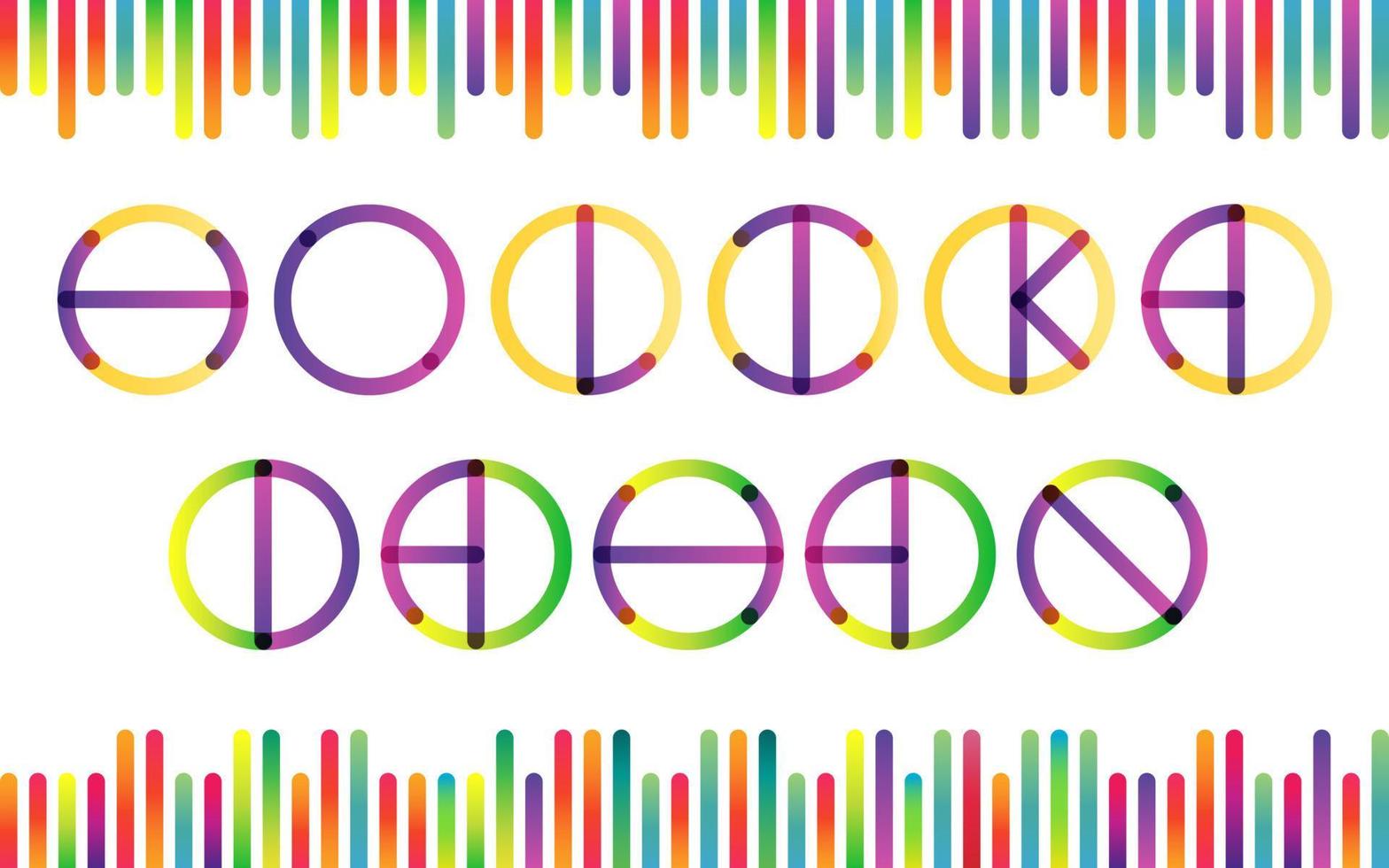 Holika festival vector lettering in color transition trend